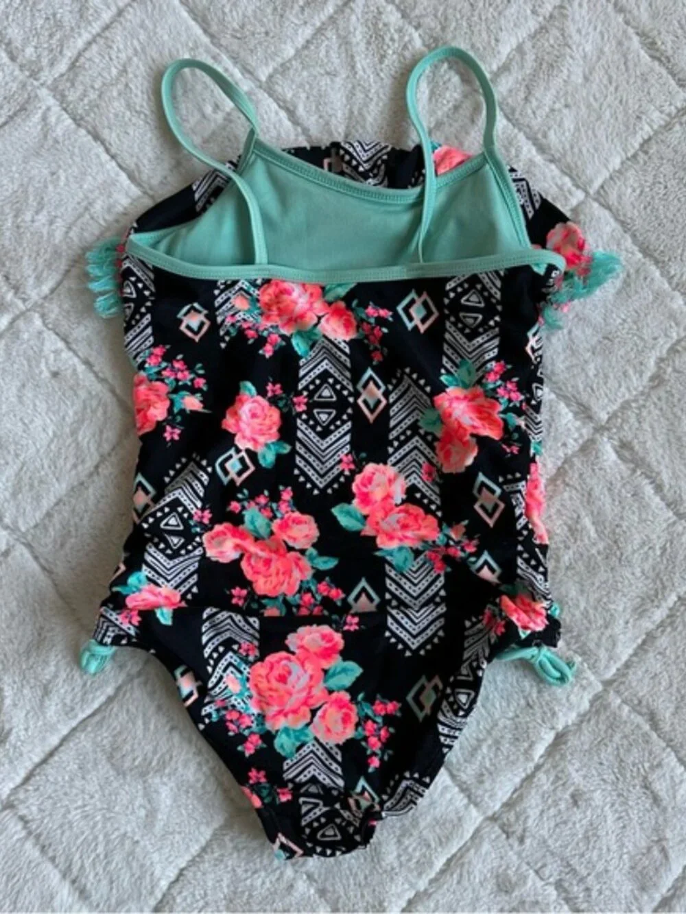 Wonder Nation | Aztec Arizona Gardan Tassel One-Piece Swimsuit | Size Medium 7-8